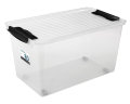 Plast1 oppbevaringsboks m/lokk klar - SystemBox 80